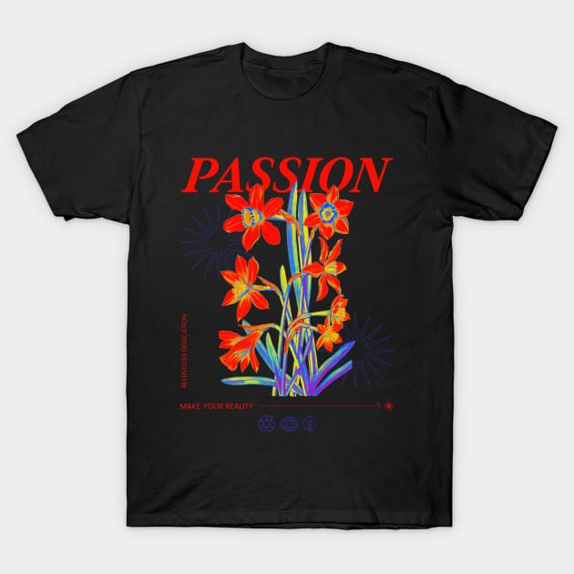 Passion Wildflower T-Shirt by TeeAvery